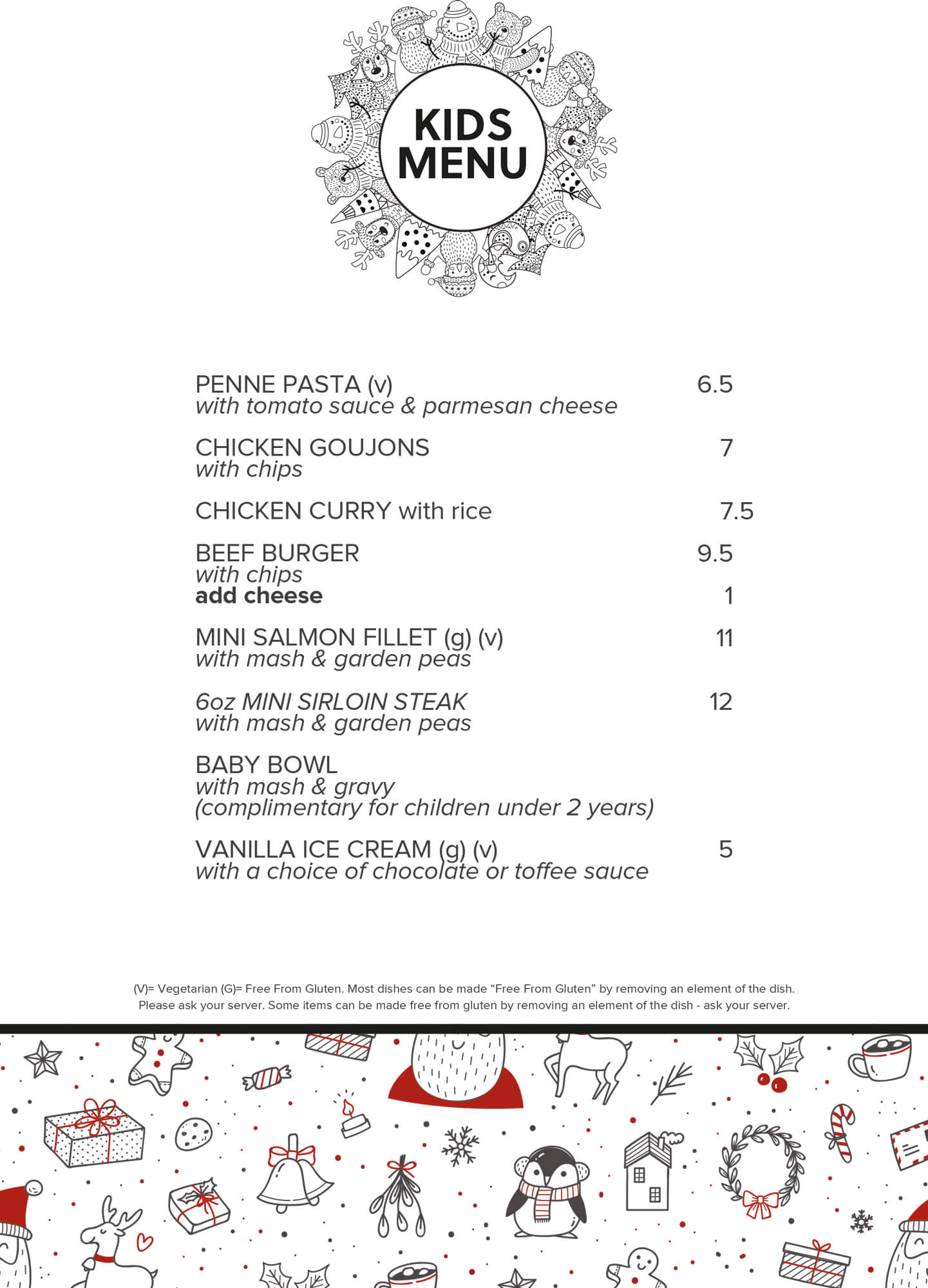 Kids Menu Cornstore Cork